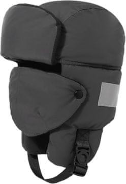 Nikcorp zimska kapa s ušnjacima pilot aviator umjetno krzno vodootporna siva 55-58 cm, podstava pahuljasto sintetičko krzno, podesiva traka s kopčom ispod brade, duljina ušiju 18 cm