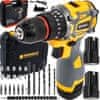 Powermat Set 40Nm bežični LED odvijač 16.8V 2×1.5Ah u kutiji
