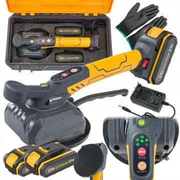 Powermat Set 21V aku. vibr. ručka usisavača s vakuumskom čašicom 130 mm do 80 kg 2x2Ah