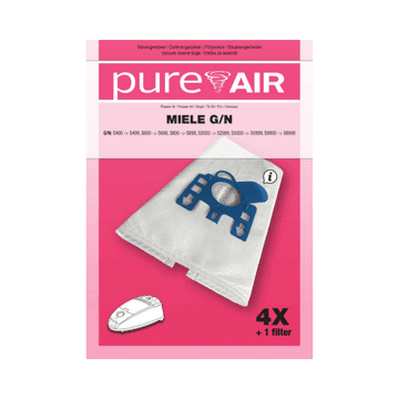 Pure Air MIELE G/N vrećice za usisavač – 4 vrećice + filter