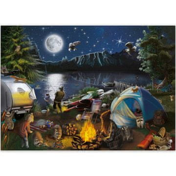 QUOKKA Puzzle 1000 elemenata životinje šarena slagalica za djecu od 8 godina i odrasle, 70 x 50 cm, mat karton bez odsjaja, set za opuštanje i zajedničko slaganje