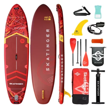 Deska sup skatinger prana magma red 350x89x15 cm (11'6'') yoga