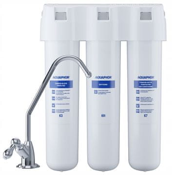 Aquaphor Crystal H filter za ispod sudopera, smanjuje kamenac, 3-stupanjska filtracija do 6000 L