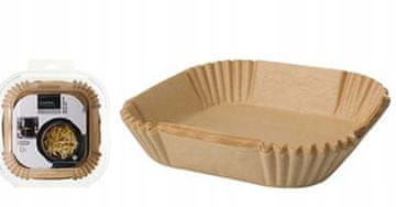 Koopman Set od 50 papirnatih uložaka za fritezu na vrući zrak 16 x 16 x 4,5 cm