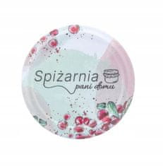 Altom Poklopci za staklenke s 4 kuke, set od 10, 66 fi, pastelne boje