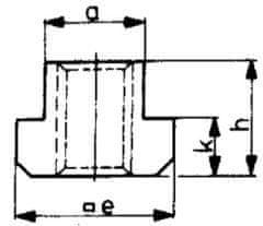 AMF Nakrčka teowa din508 m12x14mm amf