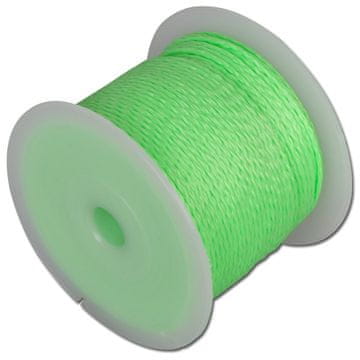 Overmann Zidarski kabel, PP fluorescentni kabel 2,0 mm 100 m zeleni