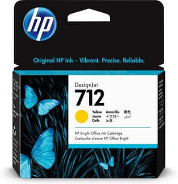 Hewlett Packard HP 712 (3ED69A) tintni uložak, žuti