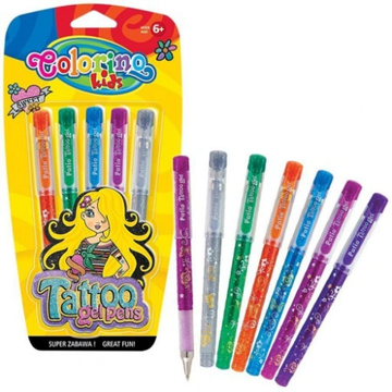 Colorino Colorino kids gel tetovaža 5 boja blister