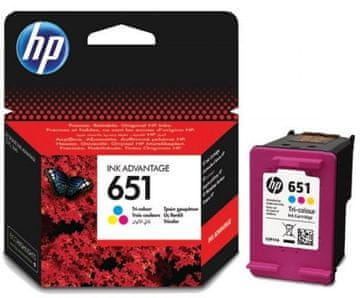 Hewlett Packard HP 651 tri-colour (C2P11AE) tintna kertridž, CMY