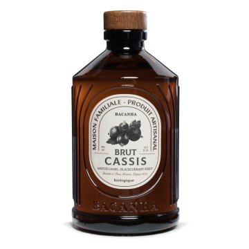 Syrop Bacanha s okusom crnog ribiza organic 400 ml - za čaj, limunadu i koktele