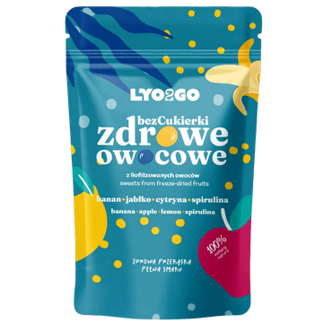 Bezšećerni zdravi voćni bomboni – plavi – 12 g