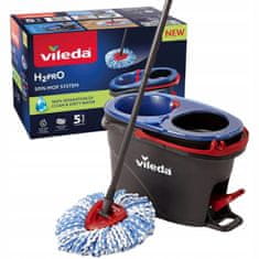 Vileda Set rotacijskog mopa s kantom H2prO, posuda za prljavu i čistu vodu
