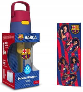 DAFI čvrsta FC Barcelona filter boca 0,5l s grbom i naljepnicama
