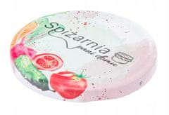 Altom Poklopci za staklenke, set od 10 komada, promjer 66, 4 kuke, svijetle, pastelne boje