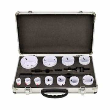 AWTOOLS SET BIMETALNIH PILA ZA RUPE U KUTIJI 15 DIJELOVA 19-76 mm CRNA LINIJA