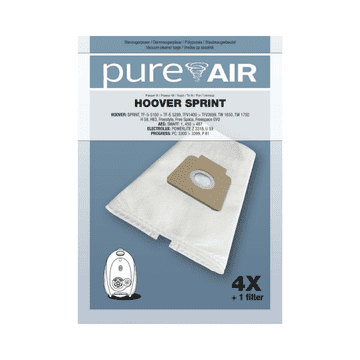 Pure Air HOOVER SPRINT vrećice za usisavač – 4 vrećice + filter