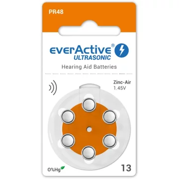 everActive baterije za slušni aparat 13 6/1 (10 kos.)