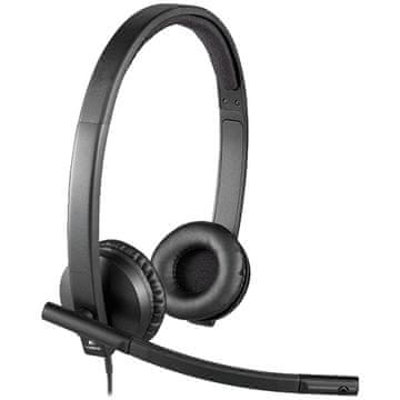 Logitech H570E stereo slušalice s mikrofonom, crne