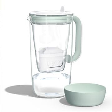 Brita Glass 60th Anniversary Edition vrč za filtriranje vode, 2,5 L, zeleni