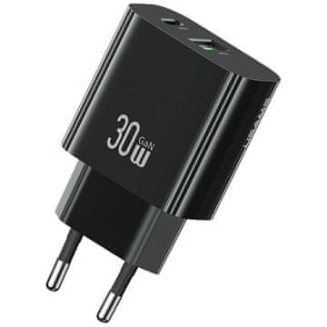 USAMS Usams Cc316 T65 30W Zidni Punjač Za Usb-C Usb-A Brze Telefone