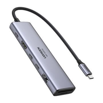 Ugreen Ugreen Hub 7U1 Usb-C Za Prijenosno Računalo 2X Usb-C 3.2 Hdmi 4K 60Hz Pd 100W