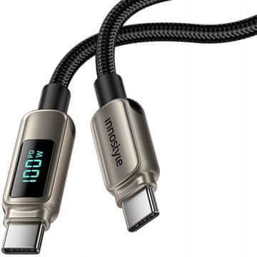 Innostyle Usb-C Kabel S Zaslonom Brzo Punjenje Usb Tip-C 100W 1M