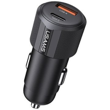 USAMS Usams Auto Punjač Od 60 W Za Brze Usb-C I Usb-A Mobitele