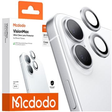 Mcdodo Mcdodo Zaštitna Foliju Za Kameru Od Kaljenog Stakla Za Apple Iphone 17, Srebrna