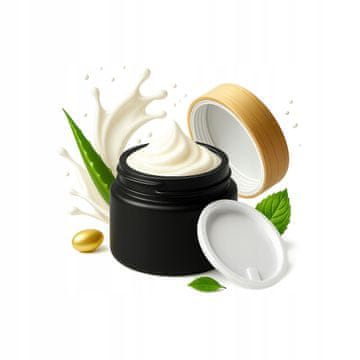 BE Staklena posuda crna MAT 30g za kremu, balzam, kozmetiku, mast, gel