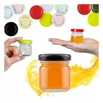 BE Staklenka od 40 ml s čepom, med, bilje, svijeće, pekmez, začini za vjenčanje