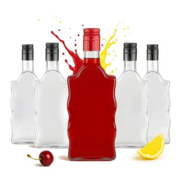 BE 20x valovita boca 500 ml + čep ZA tinkture od mjesečine, vinske sokove, likere 0,5 l