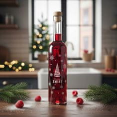 BE 20x božićnih boca futura 500 ml s tiskom ZA liker i tinkturu vina