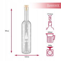 BE 20x božićnih boca futura 500ml s tiskom 0.5l liker poklon vino