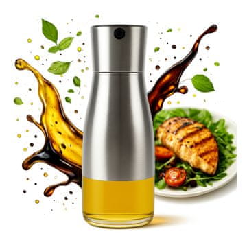 BE Staklena boca s metalnim čepom, dozator za maslinovo ulje i ocat od 320 ml