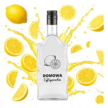 BE 500ml valovita boca s printom domaća votka od limuna ZA alkoholne tinkture votke