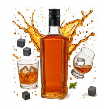 BE Jack Walker boca 1000ml + čep za Moonshine Whiskey RUM alkohol 1l