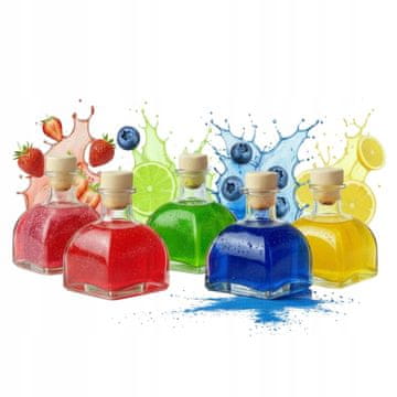 BE Elsa staklena boca 170ml s čepom 5 kom. Za liker, tinkturu, votku, sok 5x