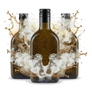 BE 5x Staklene boce ruma 350 ml tamne za alkohol, viski, rum, liker, maslinovo ulje