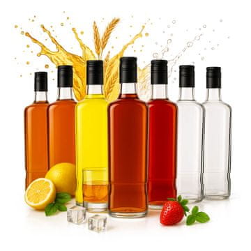BE 30x staklenih boca Jack Walker 700ml + čep za viski, sok, vino i mjesečinu