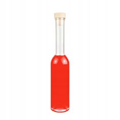 BE 5x staklenih boca fenice 200ml + čep za likere, sok, sirup, liker, alkohol
