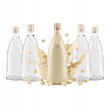 BE 40x staklenih boca Loft 500 ml za vino, liker, alkohol, sok 0,5l