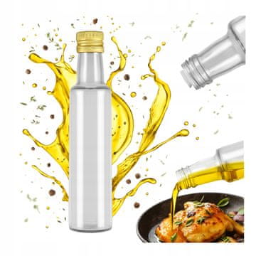 BE Dorica boca 250ml bezbojne staklene boce za maslinovo ulje JOK s dozatorom