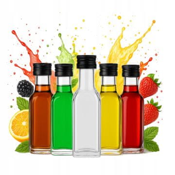 BE 100x staklene boce Marasca od 20 ml za uzorke alkohola, poklon likera
