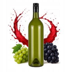 BE 10x Staklena boca maslina ZA vino 750ml s navojnim čepom za likere, vino, sok