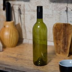 BE 10x Staklena boca maslina ZA vino 750ml s navojnim čepom za likere, vino, sok