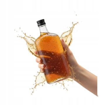 BE Klasična ravna staklena boca 500ml boce za likere, vino, sok, votku 0,5l