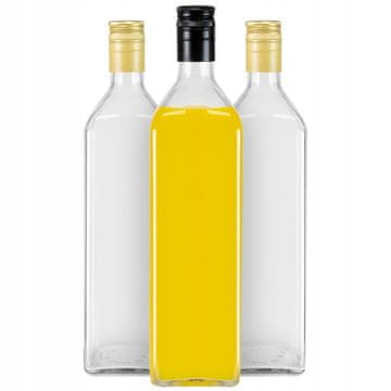 BE 10x Boca bezbojne Marasce 1l za maslinovo ulje, tinkture, ocat, sirup, sok 1000ml