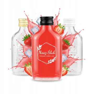 BE 50 bočica od 100 ml s tiskom za vjenčanje