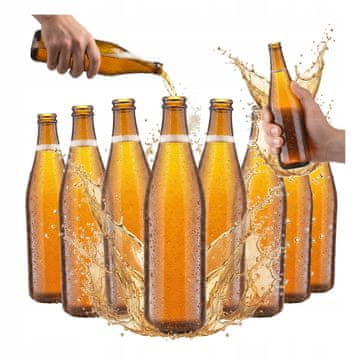 BE 10X boca ZA Vichy svijetlo pivo 500ML ZA pivo, jabukovaču, kombuchu, pivovaru 10 KOM.